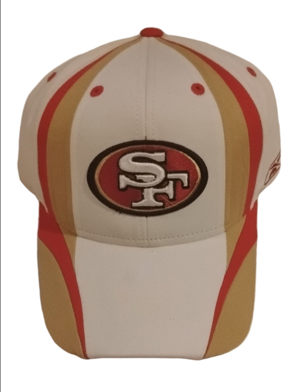 Reebok SF 49ers Retro White Red Gold Logo Cap